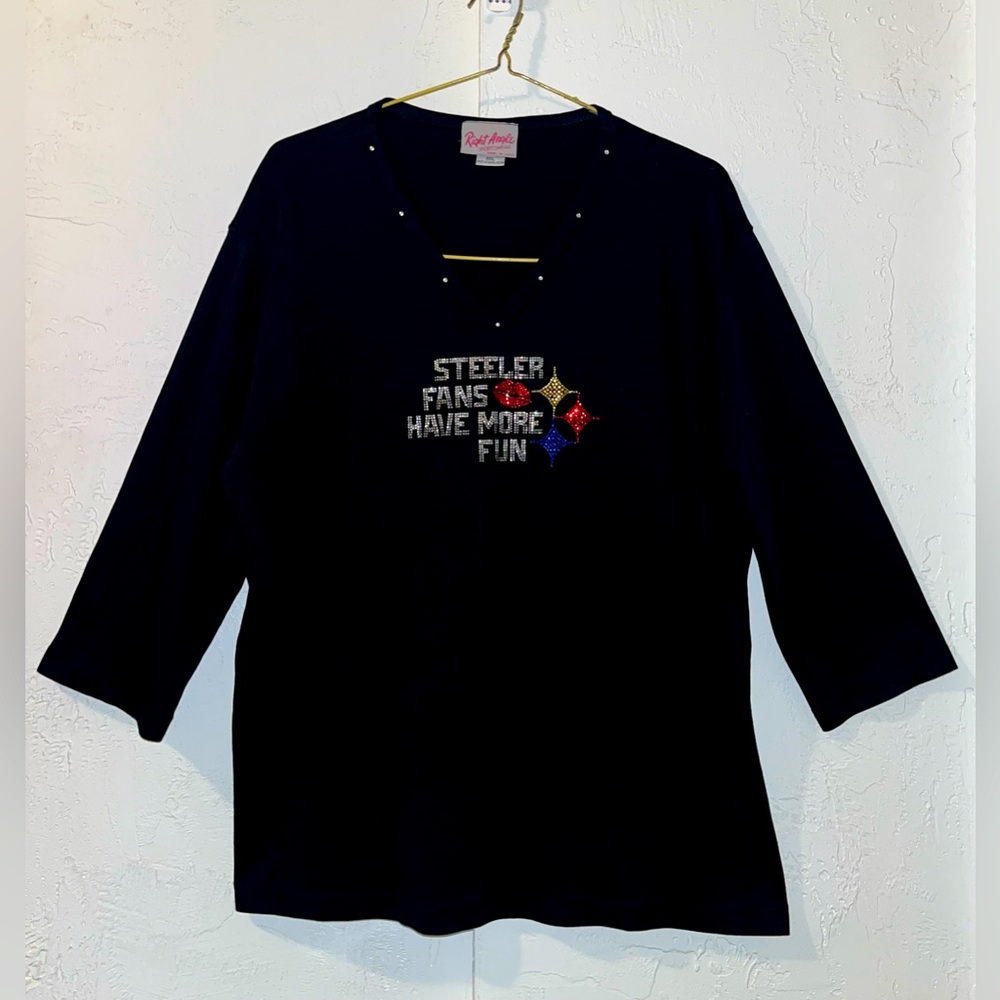Pittsburgh Steelers Vintage Rhinestone T-shirt